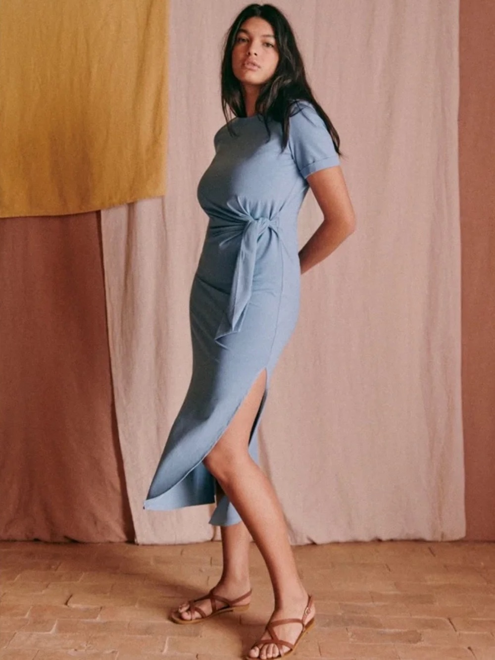 Sezane Pippa Dress XS Vintage Blue